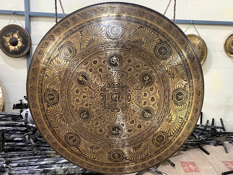 Extralarge Handmade Tibetan Gong Professional Sound Healing Gong