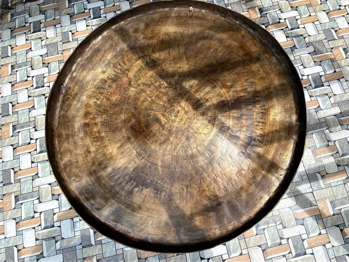 Special Handcarved Gong Bell, Large Gong Bell, Meditation, Chakra