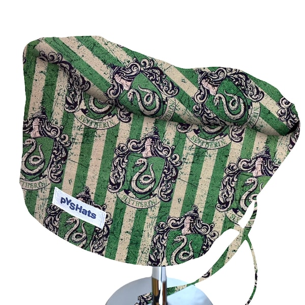 Euro Scrub Cap Hat - Serpentard Harry Potter Fantastic Beast Saint TROIS TAILLES disponibles à la main