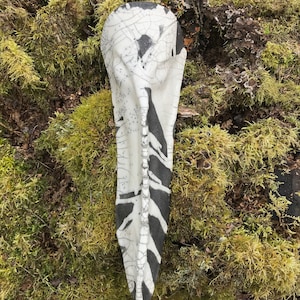 Keramik Raku Maske, handgemachte Kunst aus Schweden, Wanddekoration, Home Decor