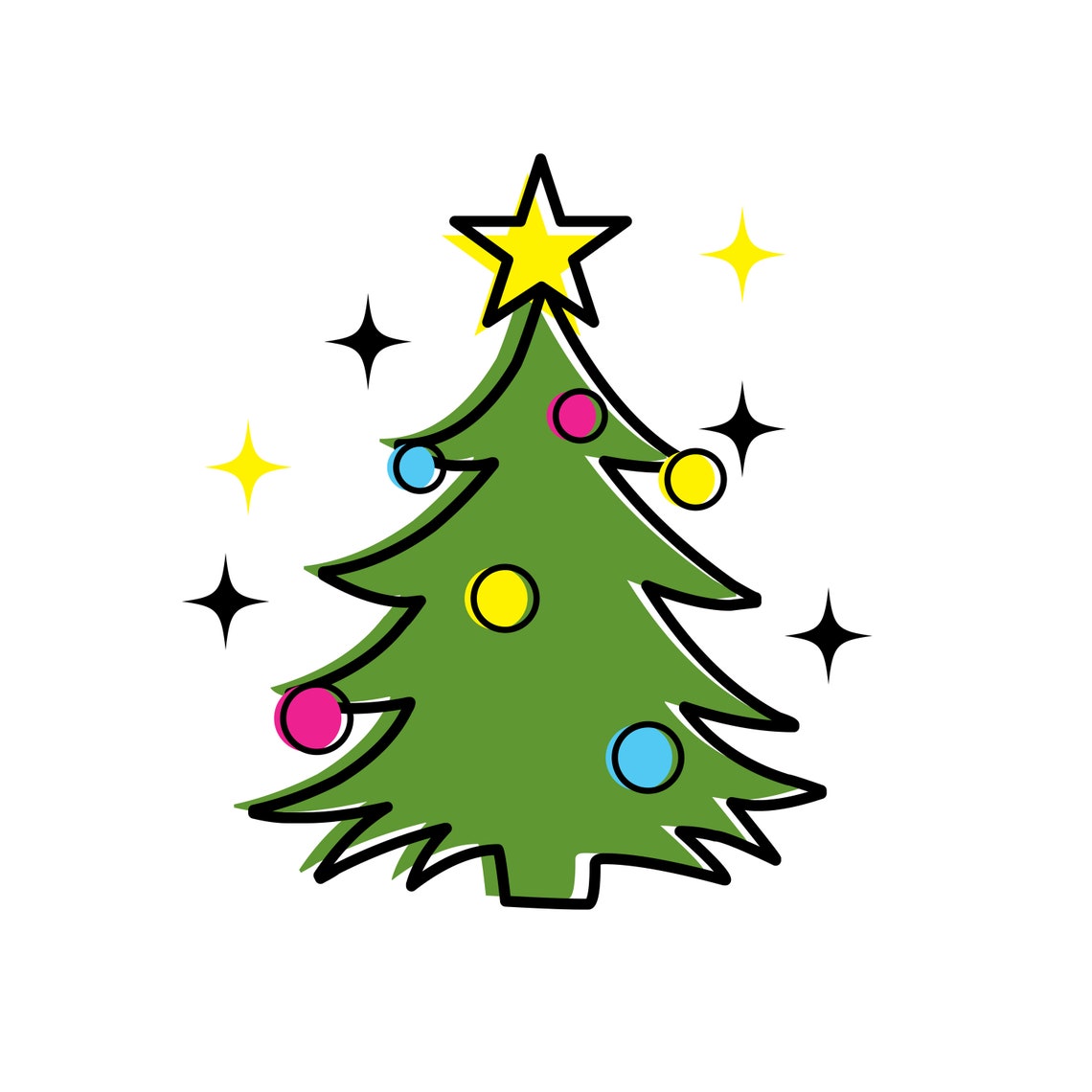 Christmas Tree Christmas Tree Christmas  SVG Download File  image 1