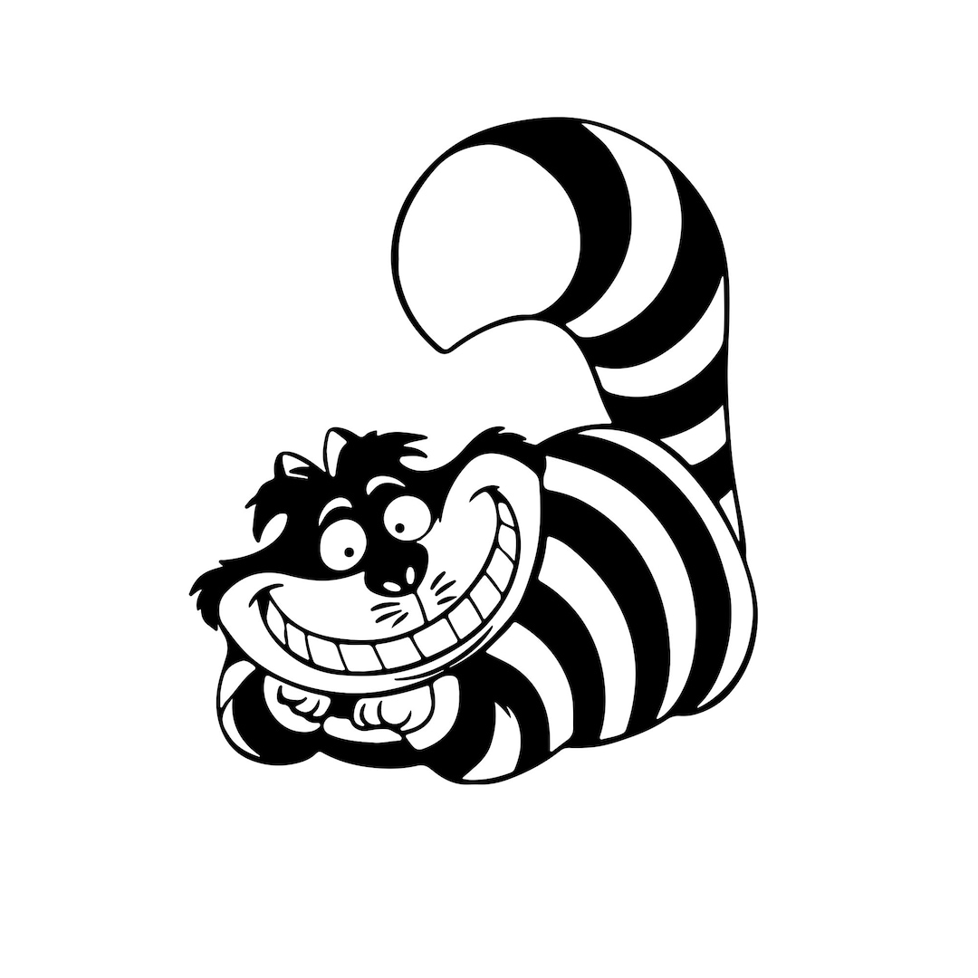 Cheshire Cat Grinsekatze Alice in Wonderland Plotter File - Etsy