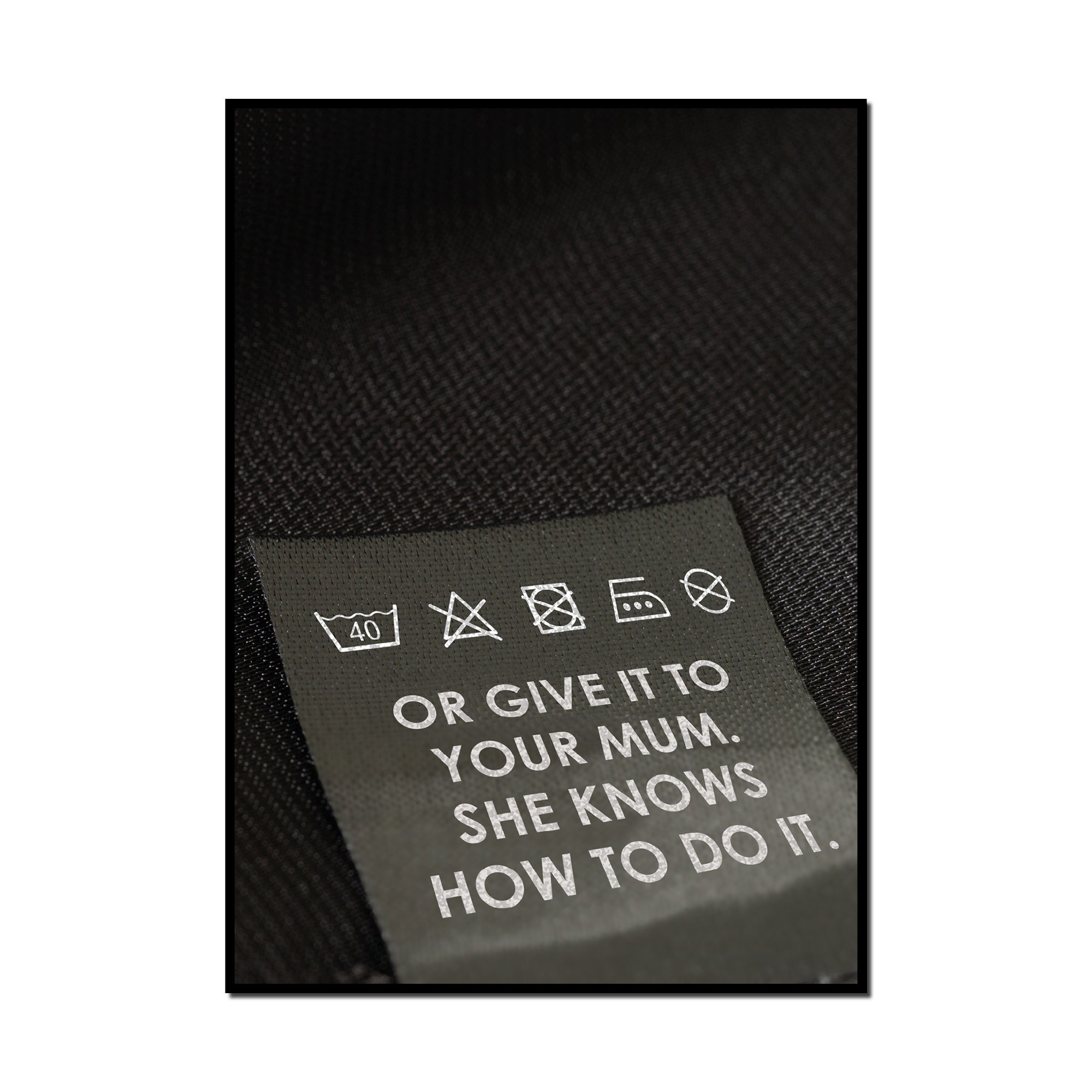 Instrucciones de lavandería / lavado conjunto de 3 arte | Etsy