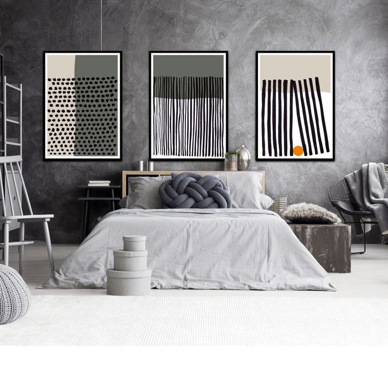 Printable Artwork Instant Digital art 50x70 downloadable poster to frame Stylish Home Print Minimalist Modern Geometric set of 3