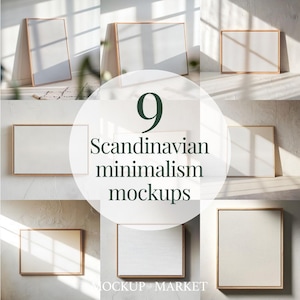 Minimal Canvas Mockup Bundle – Clean Wall Art Templates for Paintings