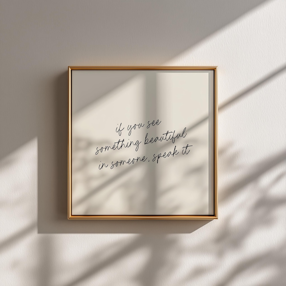 Inspirational Quote Art Print | Neutral Minimalist Typography Wall ...