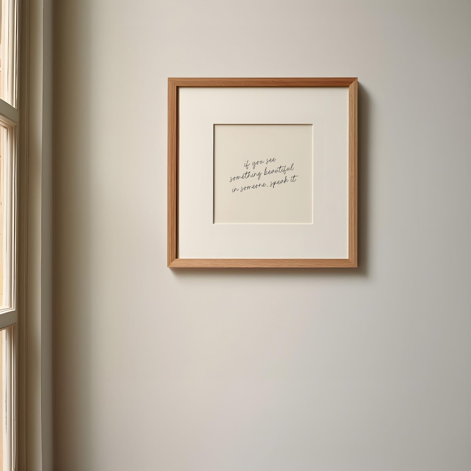 Inspirational Quote Art Print | Neutral Minimalist Typography Wall ...