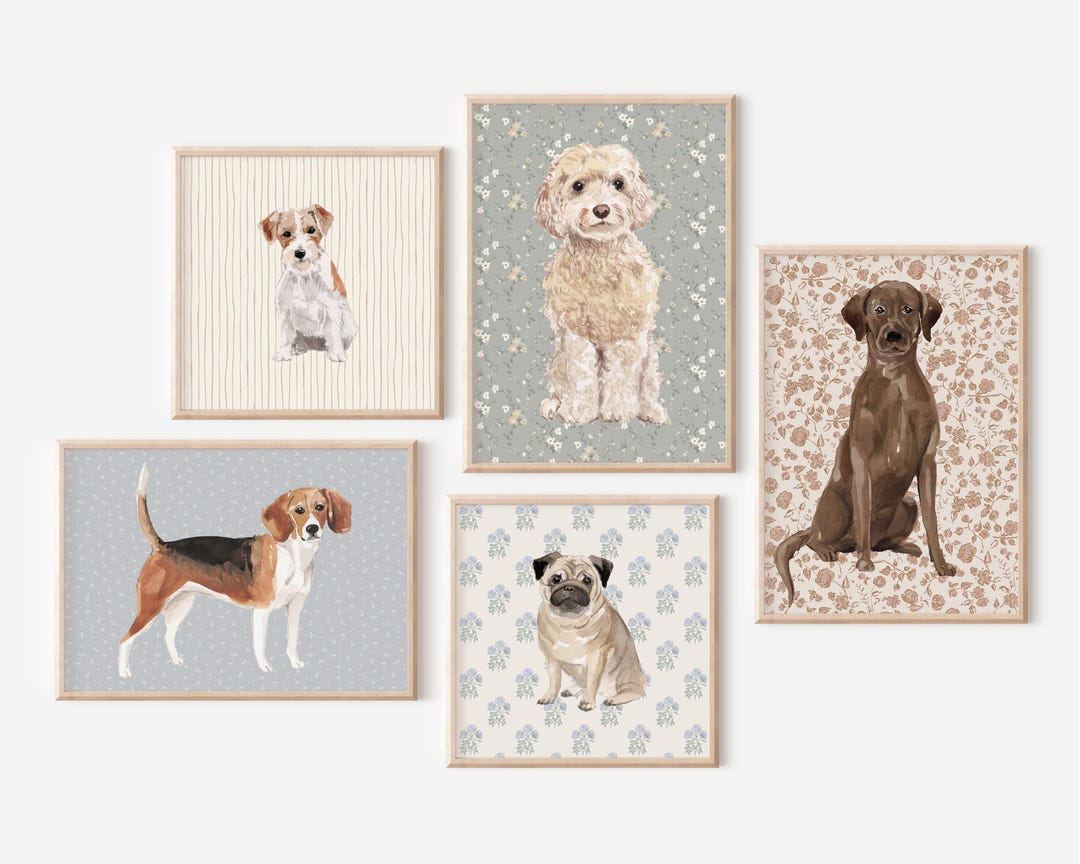 ANTHROPOLOGIE ウォールアート Dog Collage Dog Gallery Wall Art | Anthropologie and Studio Mcgee