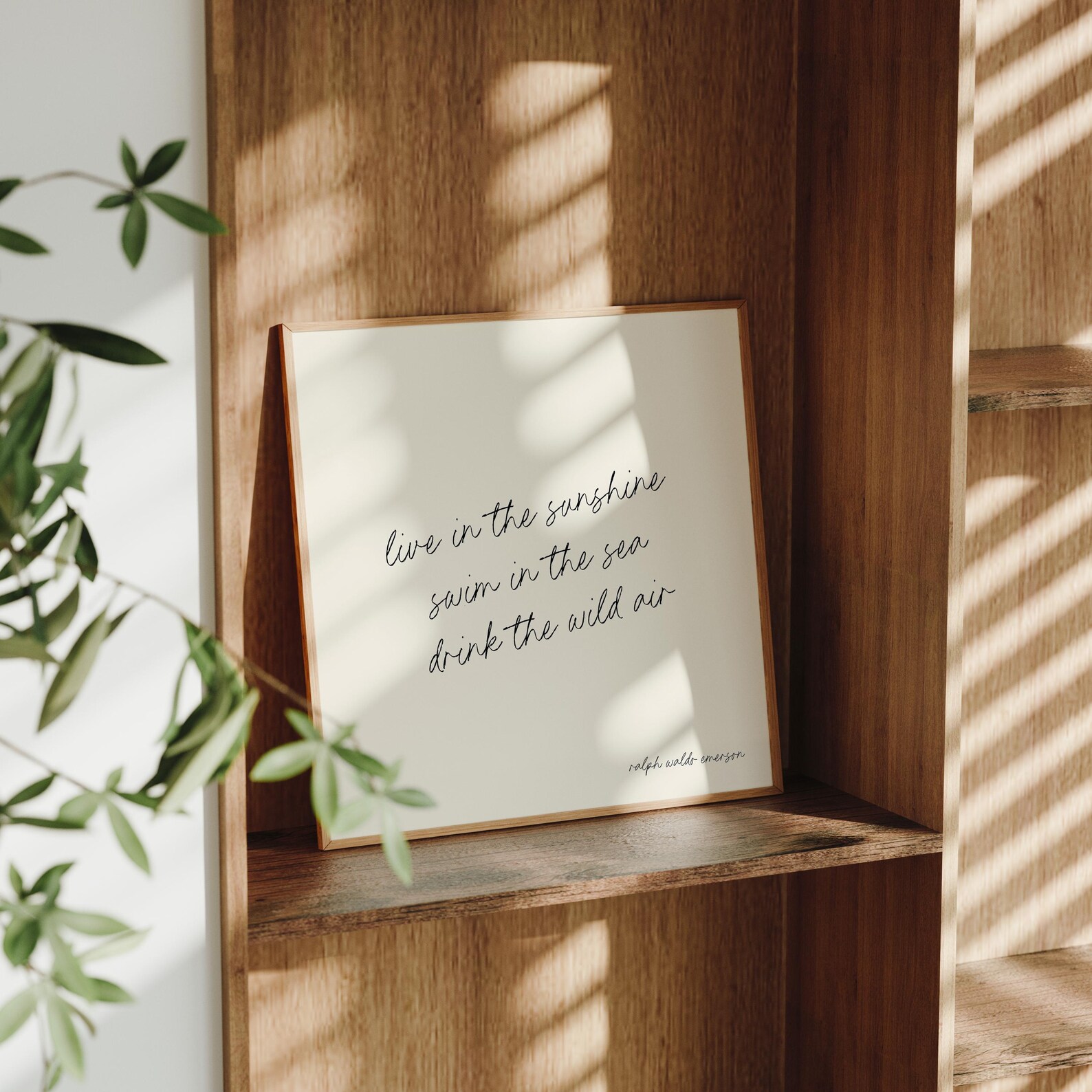 Ralph Waldo Emerson Quote Art Print | Minimalist Neutral Wall Art ...