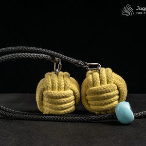 Monkey Fist Fire Poi - 100% Pure Kevlar - Ideal Fire Poi for Beginners