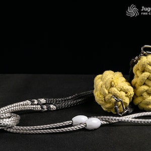 Fire and Practice Puppyhammer - Made to your Size - 100% Pure Kevlar Heads - Dyneema and Technora Tether