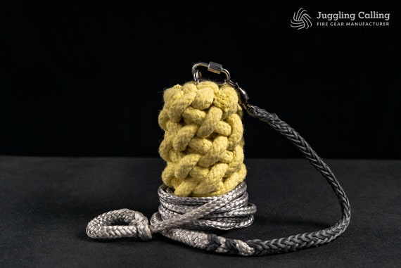 Fire & Practice Rope Dart 100% Pure Kevlar Heads Dyneema and Technora Leash  Monkey Fist or Isis Heads 