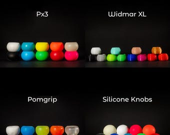 Poi Handles & Stage Balls – PX3 / Pom Grip / Silicone Knobs / Widmar XL / 90–100 mm Balls