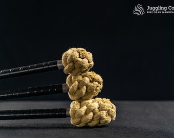 100%ケブラー芯ダブルスタッフ – 7075 T6アルミニウム、ジャグリング＆コンタクト