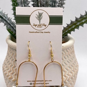 One of a Kind clay earrings style 10-18