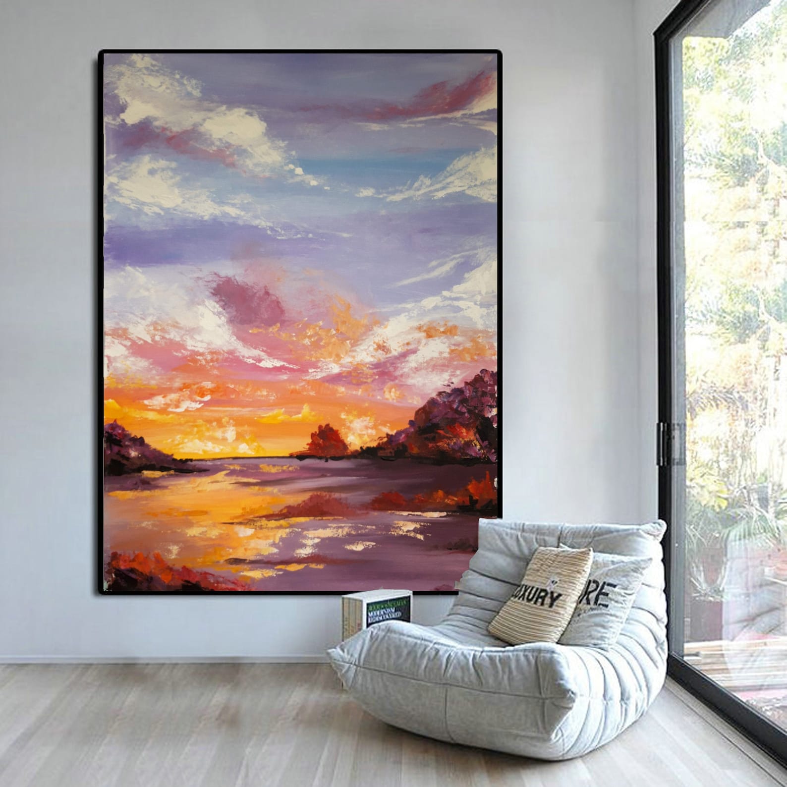 Paintings on Canvas Original Landscape Vertical Painting Etsy