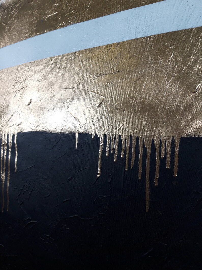 Oversized Wall Art Gold Leaf Painting Abstract Painting on Etsy