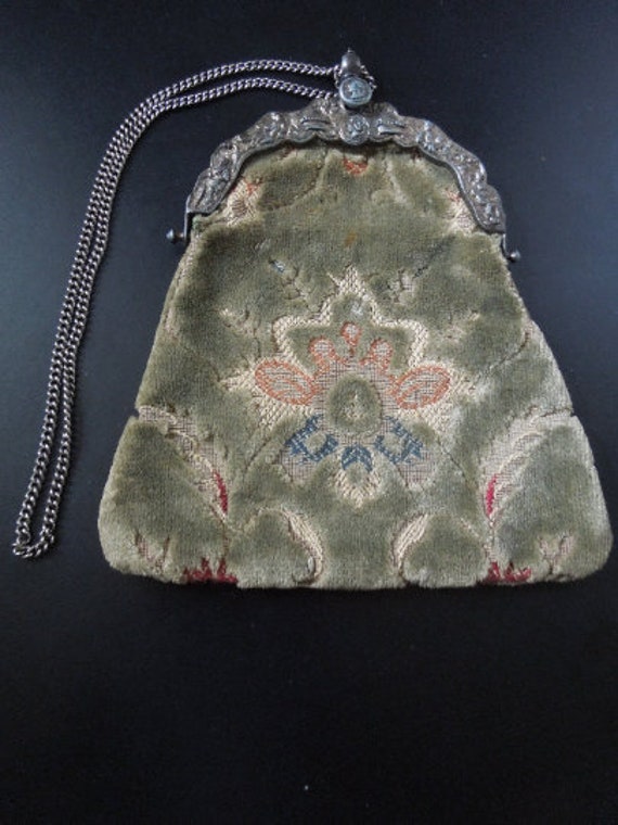Vintage carpet evening bag / purse
