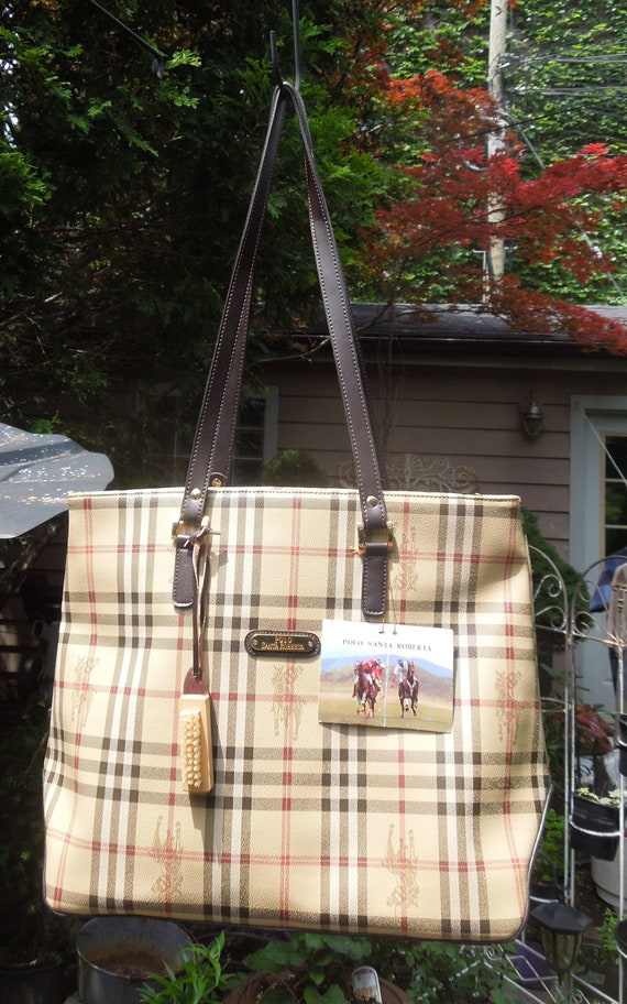 Vintage Polo Santa Roberta Tote - over the shoulde