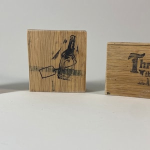 Medium Handmade Alice in Wonderland Rubber Stamps
