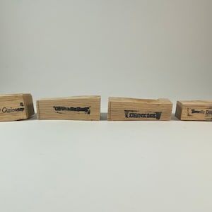 XSmall Handmade Alice in Wonderland themed Rubber Stamps