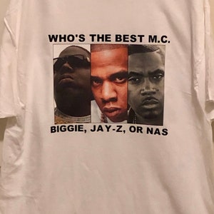 Who es the best M.C. T-Shirt Biggie, Jay-Z und Nas