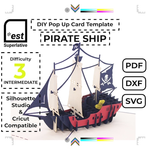 Pop up Sheep Card Template SVG DXF PDF digital Download - Etsy