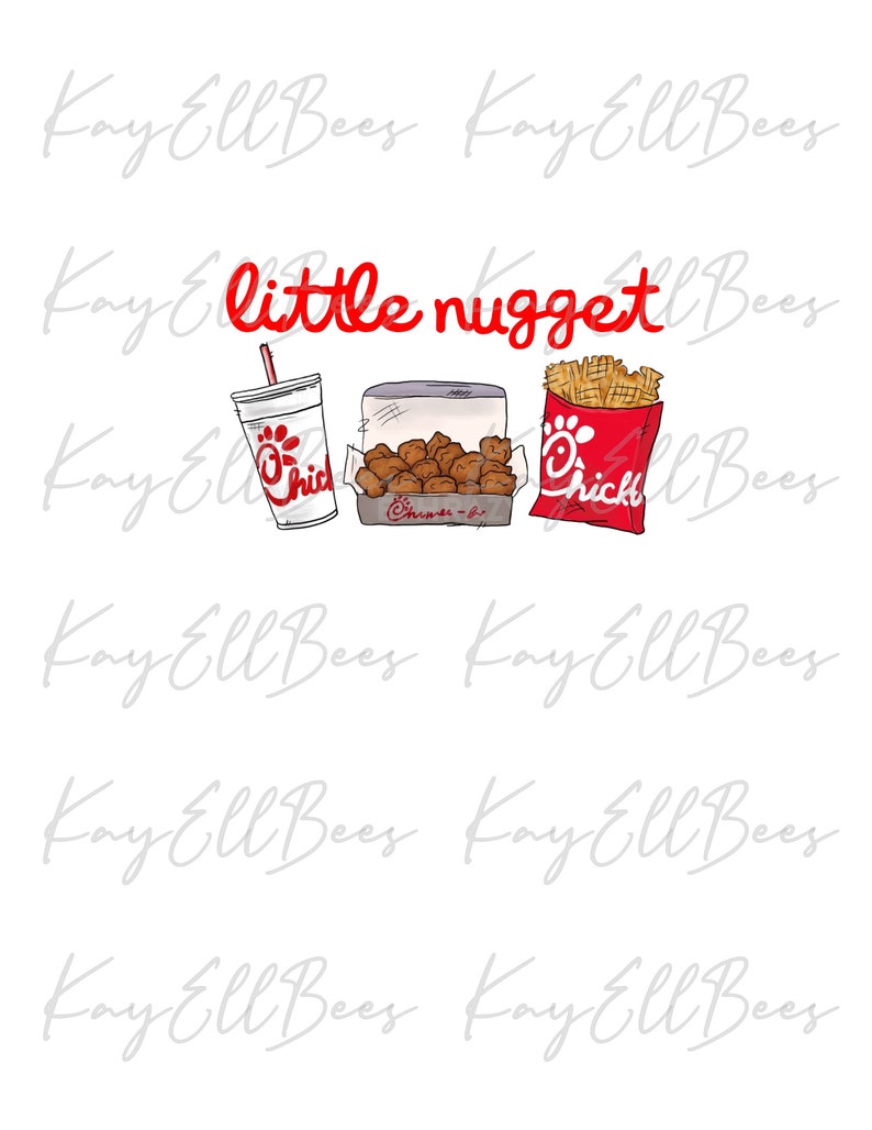 Little Nugget Chick FIl A PNG Digital Download | Etsy