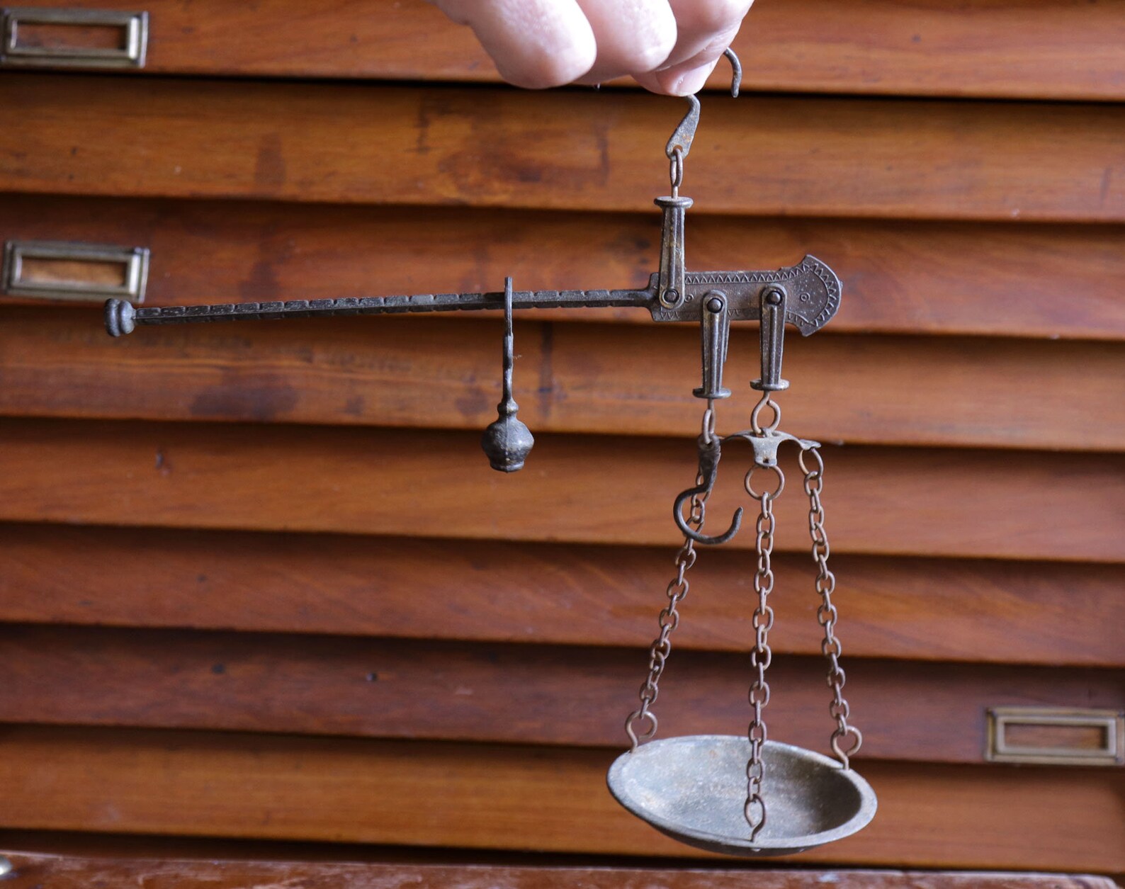 Antique Italian Weight Balance Scale Antique Rustic Hanging Etsy