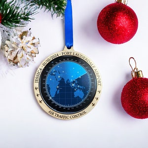 Personalized Air Traffic Control ornament, ATC ornament Gift, Aviation gift, Gift for Air Traffic Controller, Air Traffic Control Keepsake