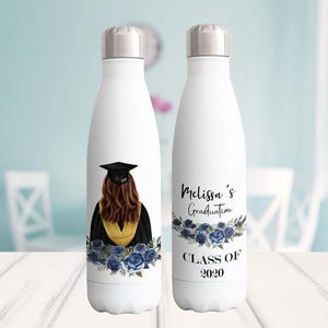 Personalized Graduation Water Bottles, Graduation Gift 2020, Custom Grad bottle, Senior Graduation Gift, High School Grad, Class of 2020