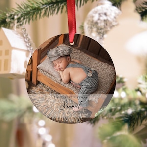 Personaliseerde Mijn van het babyornament van Eerste Kerstmis de Herinnering van het Ornament van Kerstmis van het huwelijk, het Ornament van Kerstmis, het Ornament van de Douane.