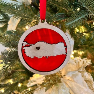 Personalized Turkey Ornament, Turkey Christmas Ornament,  Turkey Ornament, Travel Souvenir, Vacation ornament, Turkey Souvenir, Study Abroad