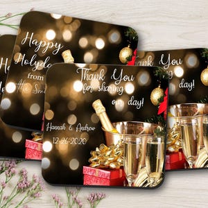 SET of 4 Personalized Wedding  Coasters, Wedding Favors, Keepsake Coasters,  Custom Coasters, Wedding Reception, Wedding Coasters Favors