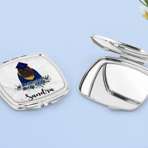 Personalized Graduation Pocket Mirror, Graduation Gift 2020, Custom Grad, Senior Graduation Gift, High School Grad, Class of 2020