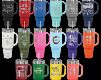 Benutzerdefiniertes Logo Polar Kamel 40 Unzen Becher mit Griff & Strohhalm - Massen-Markengetränke Firmengeschenke, Werbeartikel mit Gravur oder UV-Druck