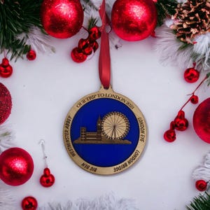 Personalized  United Kingdom Ornament, England Christmas Ornament, London Ornament, Travel Souvenir, Vacation ornament, , trip Great Britain