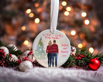 Personalized Our First Christmas Together Ornament Wedding Christmas Ornament Keepsake, Christmas Ornament, Custom Ornament.