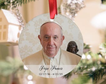 Papst Franziskus-Gedenkverzierung: Gedenkandenken