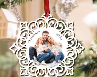 Personalized Family photo Christmas  Ornament Keepsake, Christmas Ornament, Custom Ornament, Christmas decoration.