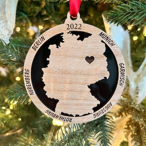 Personalized Germany Ornament, Germany Christmas Ornament,  Germany Ornament, Travel Souvenir, Vacation ornament, Germania, GermanySouvenir.