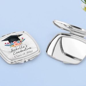 Personalized Graduation Pocket Mirror, Graduation Gift 2020, Custom Grad, Senior Graduation Gift, High School Grad, Class of 2020