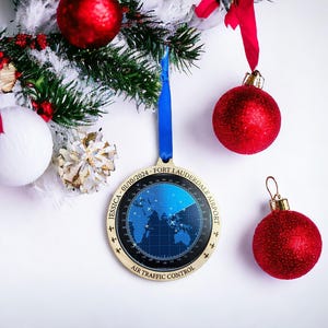 Personalisierte Flugsicherung Ornament, ATC Ornament Geschenk, Luftfahrt Geschenk, Geschenk für Fluglotse, Fluglotse, Fluglotse, Fluglotse, Fluglotse, Fluglotse