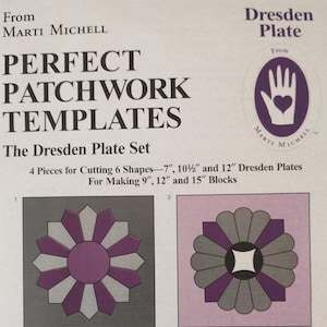 Perfect Patchwork Templates - The Dresden Plate Set From Marti Michell, Product Number 8965