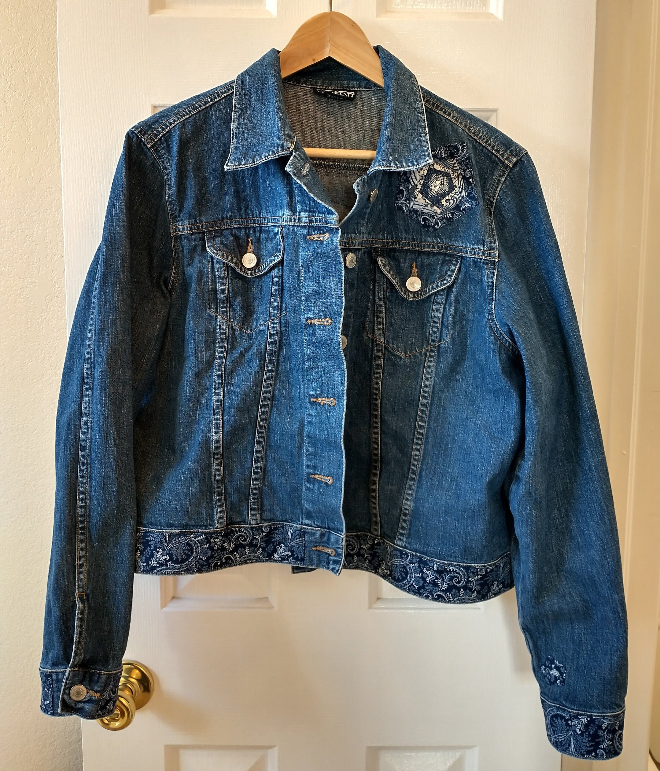 Rare Design Vintage Brand Edwin Denim Trucker Jacket 1990s