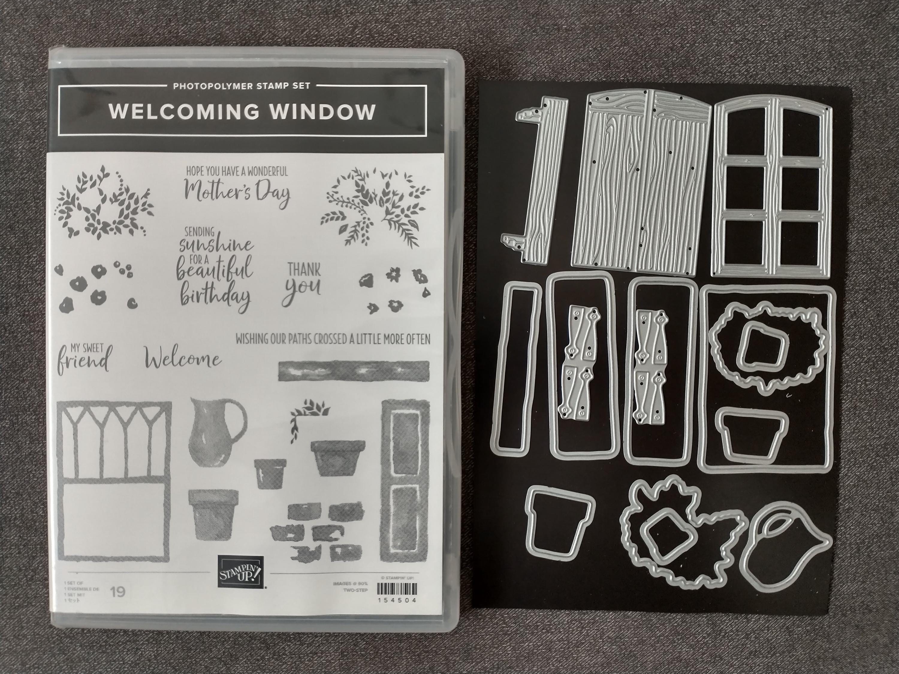 Welcoming スタンピンアップ WELCOMING WINDOW ダイ＆スタンプセット