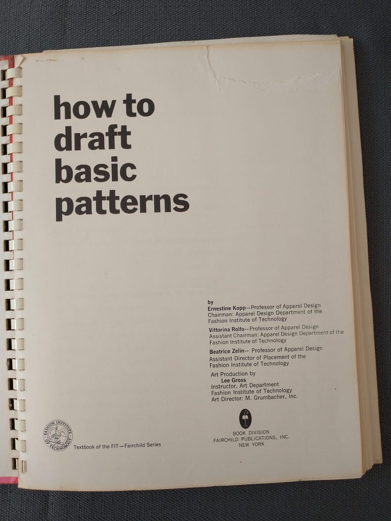 How to Draft Basic Patterns, Book by Ernestine Kopp, Vittorina Rolfo ...