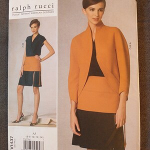 Misses' Vogue V1437 Pattern, Misses' Jacket, Top and Skirt, Vogue ...