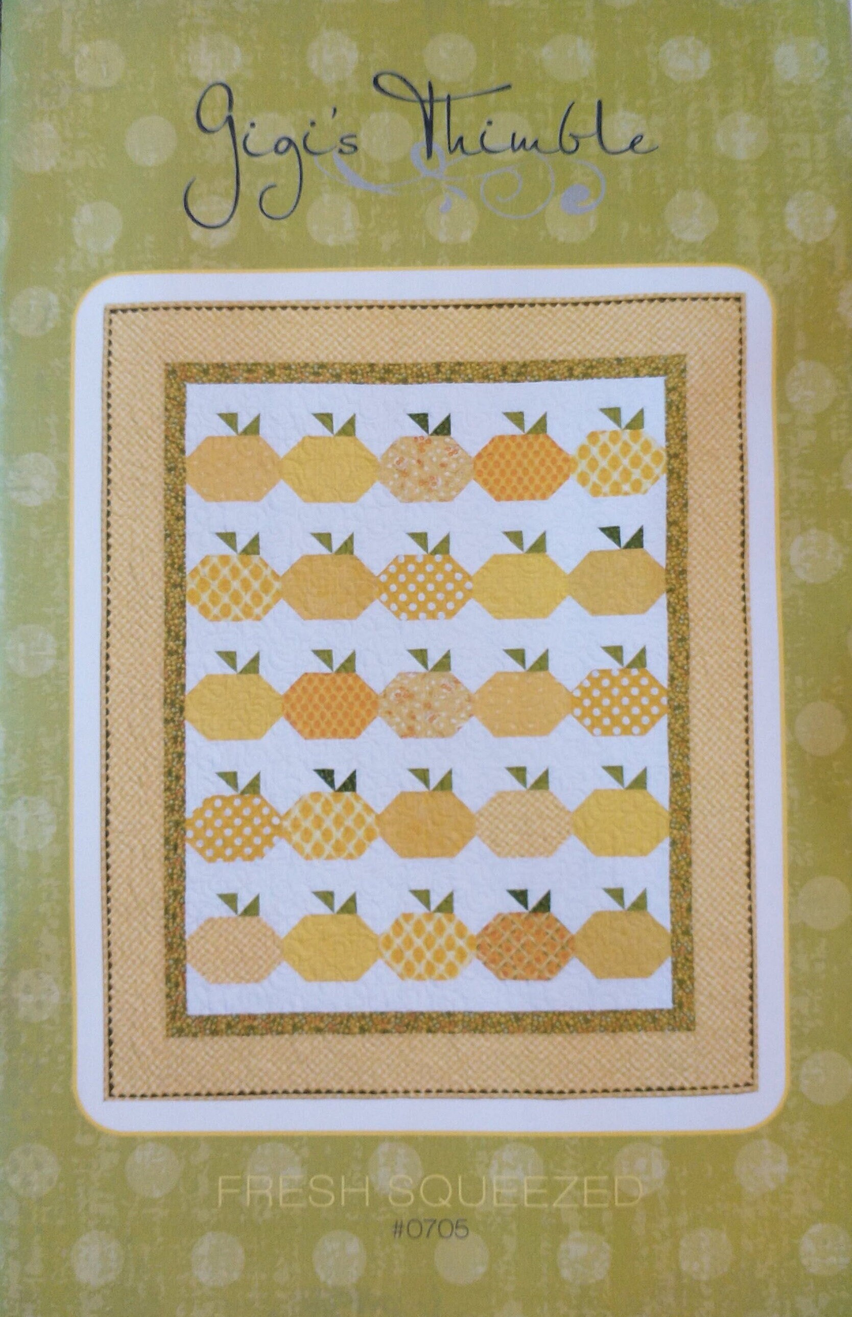 Thimble Table Runner Pattern Fresh Squeezed Table Runner Quilt Kit, Based on Gigi's Thimble Pattern ...