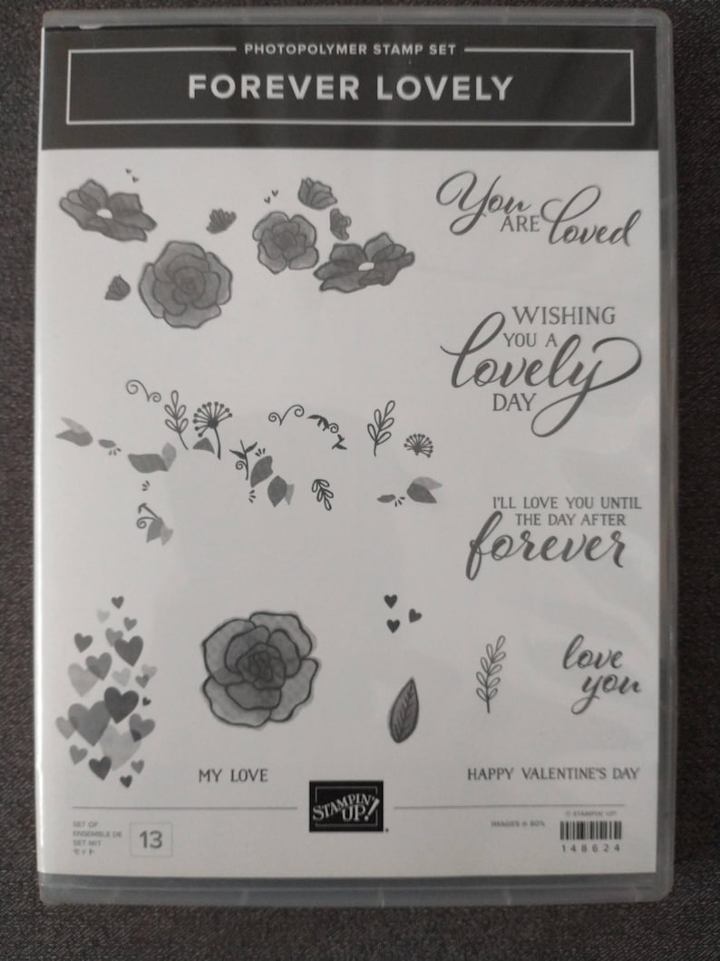 Stampin' up 148624 Forever Lovely Photopolymer Stamp Set and Lovely ...